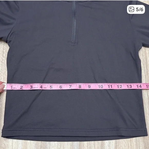 Paragon Fitwear quarter zip long sleeve jacket size medium in light gray / ivory - Picture 7 of 8